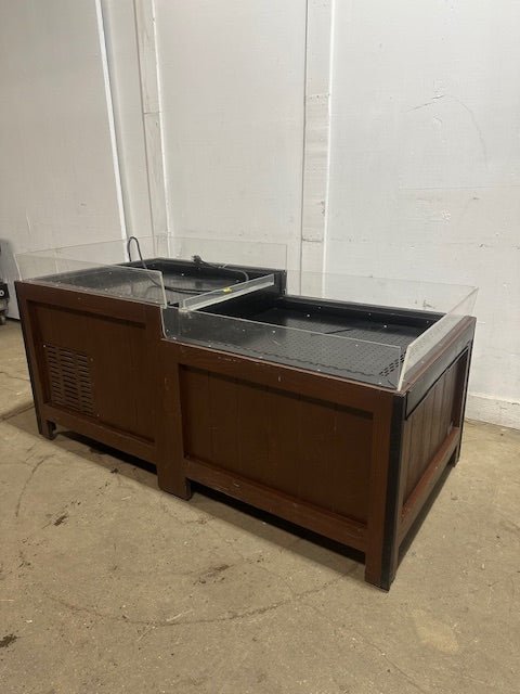 "CMS" 2 SECTION GRAB & GO OPEN AIR REFRIGERATED PRODUCE DISPLAY MERCHANDISER - Second Life - Equipment - collection_name