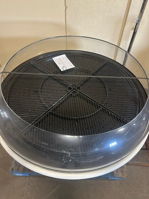 HUSSMANN HEAVY DUTY COMMERCIAL ROUND ISLAND OPEN PRODUCE DISPLAY MERCHANDISER ON CASTER REFRIGERATED - Bargains R Ours - #collection_name#