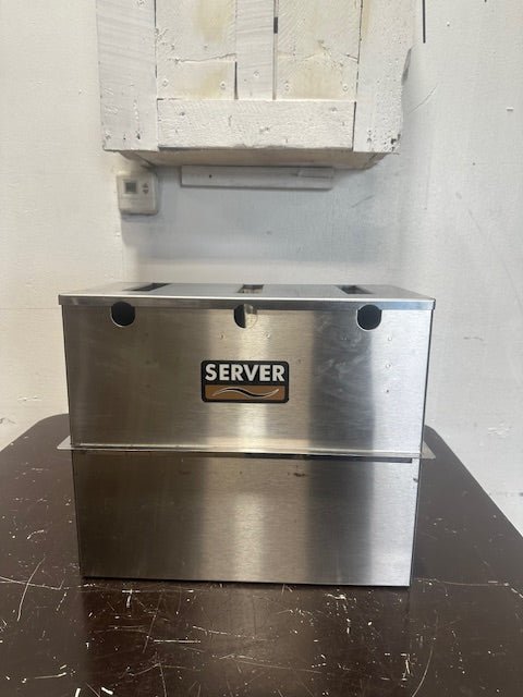 SERVER SET - DI 07050 3 COMPARTMENTS KETCHUP HOLDERS DISPENSER STATION,COUNTER TOP - Second Life - Equipment - collection_name