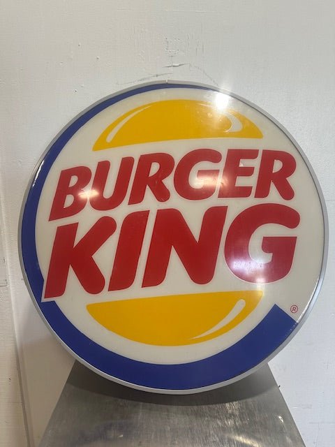 1990'S LIGHTED 30" H x 30"W BURGER KING ADVERTISEMENT SIGN - Second Life - Equipment - collection_name