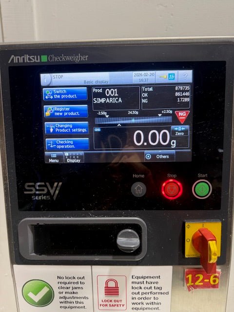 2016 ANRITSU INFIVIS SSV SERIES CHECKWEIGHER 6G - 3000G CONVEYOR KICK OFF STATION - Second Life - Equipment - collection_name