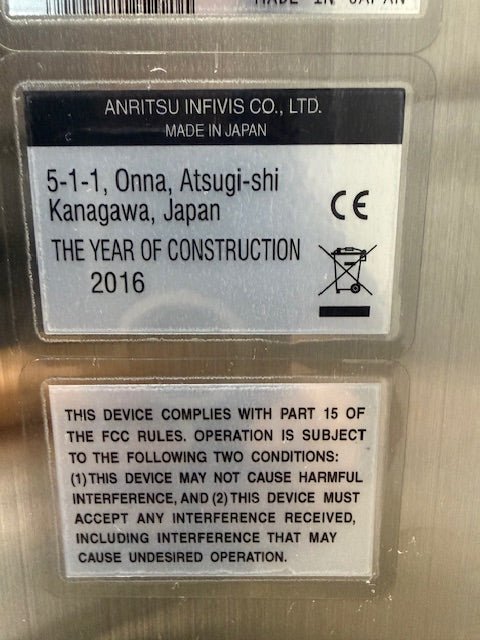 2016 ANRITSU INFIVIS SSV SERIES CHECKWEIGHER 6G - 3000G CONVEYOR KICK OFF STATION - Second Life - Equipment - collection_name