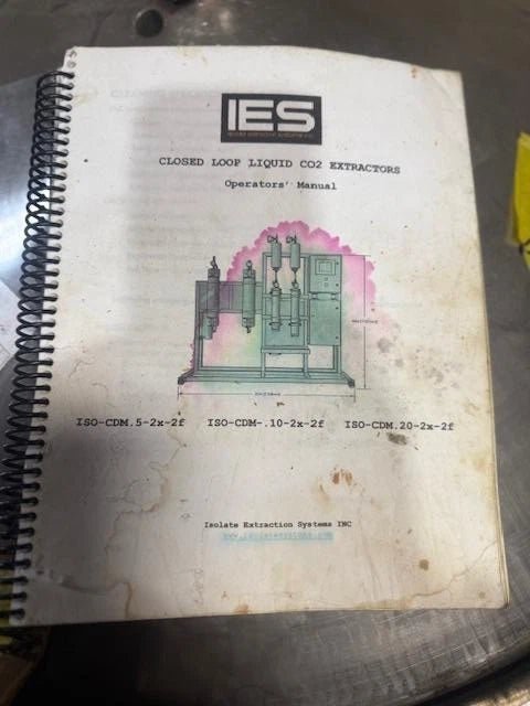 2017 IES ISO CDM 20K 2X - 2F CO2 extractor WITH Zeks Compressed Air Solutions AIR DRYER WITH EXTRA ACCRESSIORIES AND MANUAL. - Second Life - Equipment - collection_name