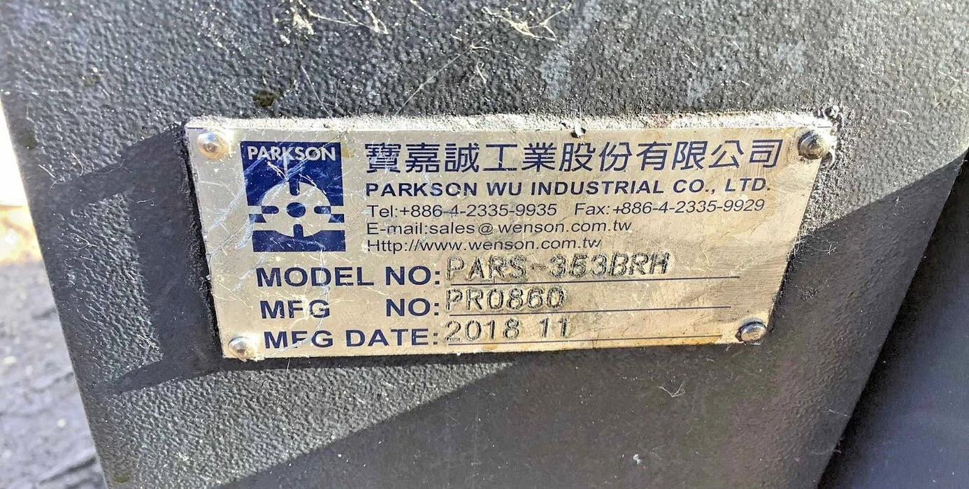 2018 Parkson Wu PARS - 353BRH INDUSTRIAL CNC Rotary Table - Second Life - Equipment - collection_name