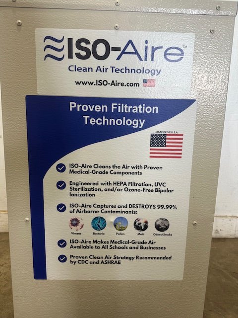 "2021 ISO - AIRE RSF500" COMMERCIAL GRADE HEPA AIR PURIFIERS ON CASTERS, 115V 1PH - Second Life - Equipment - collection_name