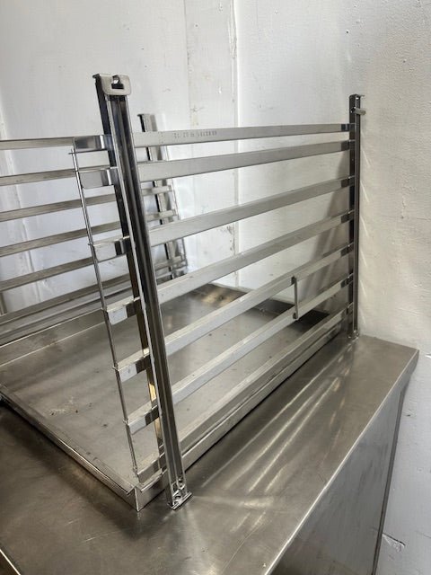 6 PANS RACK HOLDERS AND GREASE PAN FOR RATIONAL OVEN MODEL SCC62 COMBI OVEN(OEM) - Second Life - Equipment - collection_name