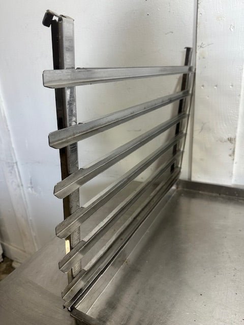 6 PANS RACK HOLDERS AND GREASE PAN FOR RATIONAL OVEN MODEL SCC62 COMBI OVEN(OEM) - Second Life - Equipment - collection_name