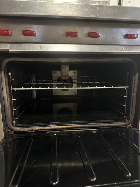 "VULCAN GH6C" COMMERCIAL NATURAL GAS 6 BURNERS RANGE WITH CONVECTION OVEN BASE