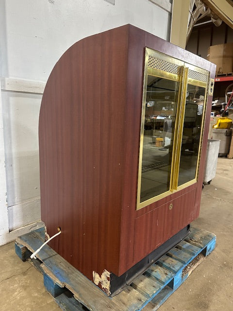 "REGAL SCLB-36-D"HD COMMERCIAL LIGHTED CURVED GLASS BAKERY DISPLAY CASE 115V 1PH