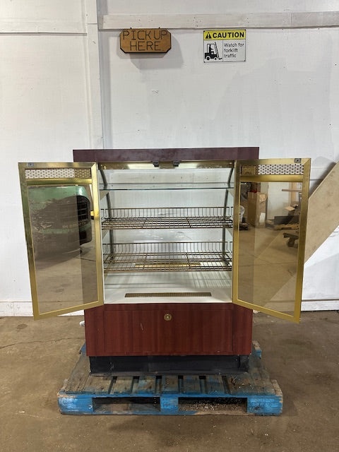 "REGAL SCLB-36-D"HD COMMERCIAL LIGHTED CURVED GLASS BAKERY DISPLAY CASE 115V 1PH