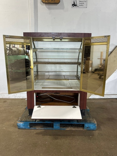 "REGAL SCLB-36-D"HD COMMERCIAL LIGHTED CURVED GLASS BAKERY DISPLAY CASE 115V 1PH
