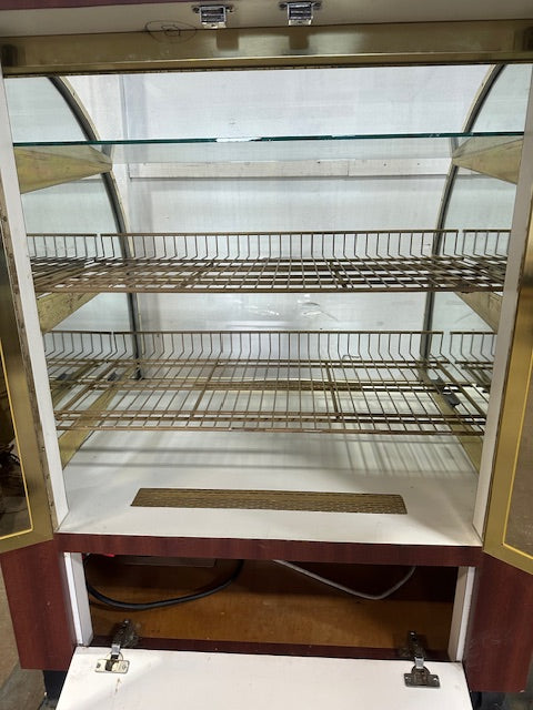 "REGAL SCLB-36-D"HD COMMERCIAL LIGHTED CURVED GLASS BAKERY DISPLAY CASE 115V 1PH
