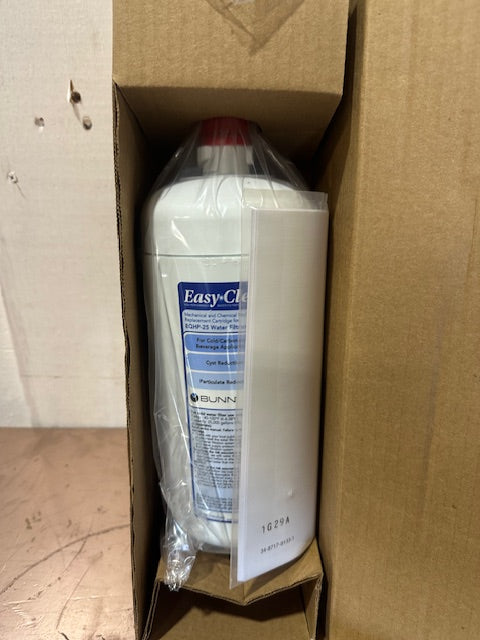 "BUNN EQHP-25CRTG" Easy Clear Commercial Water Filter Cartridge, New in Box