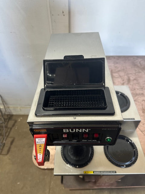 "BUNN CWTF15, 3LPF "POUR OVER OR DIRECT LINE COFFEE BREWER W/3 WARMERS,120V 1PH