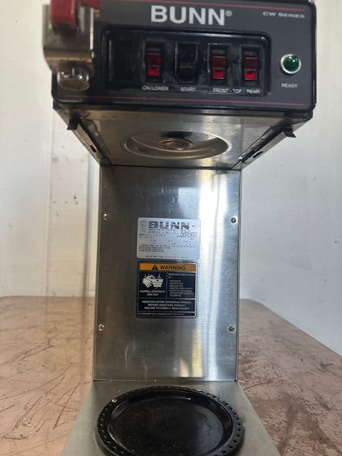 "BUNN CWTF15 1LW/2UP"POUR OVER OR DIRECT LINE COFFEE BREWER W/3 WARMERS,120V 1PH