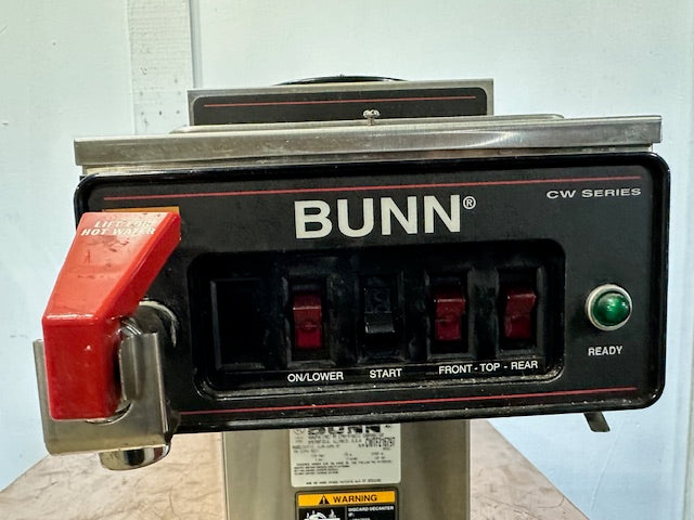 "BUNN CWTF15 1LW/2UP"POUR OVER OR DIRECT LINE COFFEE BREWER W/3 WARMERS,120V 1PH