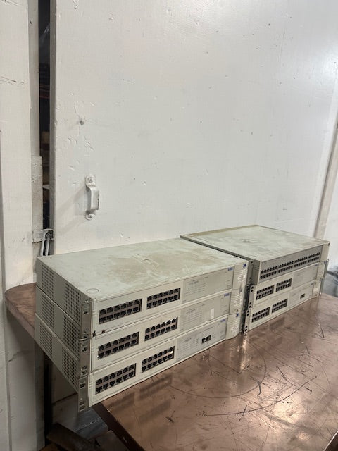 LOT OF 6 3CON SUPERSTACK 24 CHANNEL STACKABLE SWITCHES