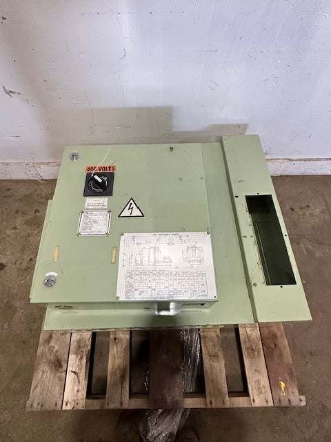 OKUMA MACHINERY WORKS HIGH VOLTAGE INDUSTRIAL ELECTRICAL CONTROL PANEL