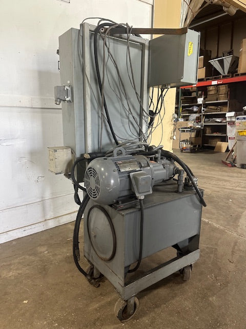 HYDRAULIC POWER UNIT w/ALLEN BRADLEY CONTROLS + LINCOLN HOSTILE DUTY 3 HP MOTOR