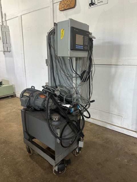 HYDRAULIC POWER UNIT w/ALLEN BRADLEY CONTROLS + LINCOLN HOSTILE DUTY 3 HP MOTOR