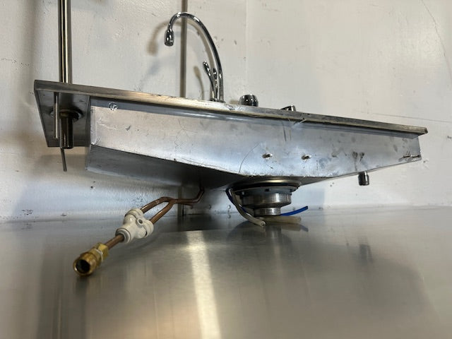 "ELKAY" S.S SINK W/ HOSTED WATER FILLING STATION GLASS RINSER, 25 3/4"W x 9"D