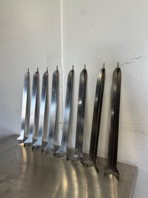 LOT OF 8** "V" SPITS FOR BKI MODEL VG-7, VGG8 ROTISSERIE CHICKEN OVEN