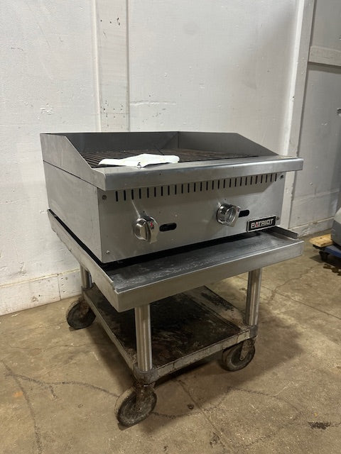 PATRIOT PT-CB24 COMMERCIAL COUNTERTOP 60,000 BTU 24" NAT GAS RADIANT CHARBROILER
