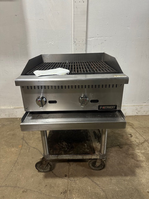 PATRIOT PT-CB24 COMMERCIAL COUNTERTOP 60,000 BTU 24" NAT GAS RADIANT CHARBROILER