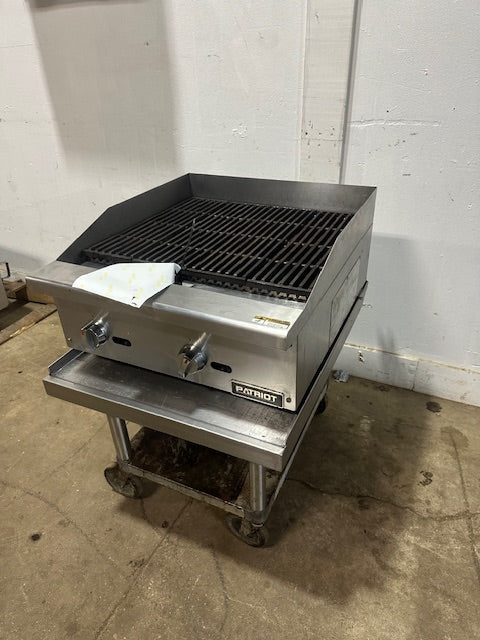 PATRIOT PT-CB24 COMMERCIAL COUNTERTOP 60,000 BTU 24" NAT GAS RADIANT CHARBROILER