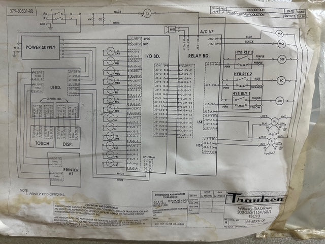 "TRAULSEN TBC13" 208/115V ELECTRIC SELF CONTAINED COMMERCIAL BLAST CHILLE