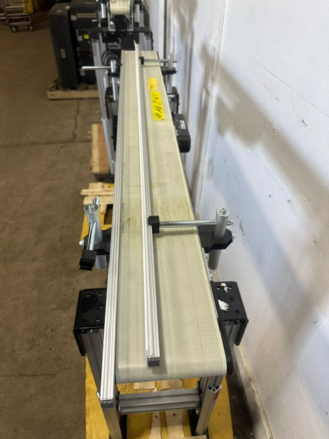 LOT OF 2*DORNER 2200 SERIES LOW PROFILE 6"35/8" Belt Conveyor, ADJUSTABLE HIGH