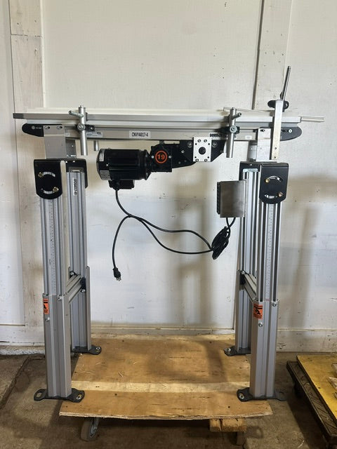 LOT OF 2*DORNER 2200 SERIES LOW PROFILE 6"35/8" Belt Conveyor, ADJUSTABLE HIGH