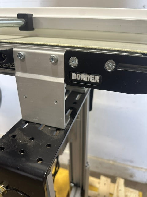 LOT OF 2*DORNER 2200 SERIES LOW PROFILE 6"35/8" Belt Conveyor, ADJUSTABLE HIGH