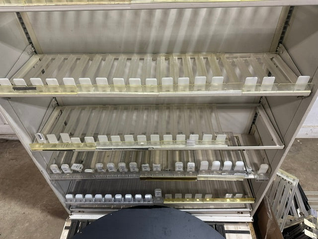 H.D COMMERCIAL LIGHTED CIGARETTE DISPLAY RACK W/ ACCESSORIES, 85.5"Hx47.5"Wx14"D