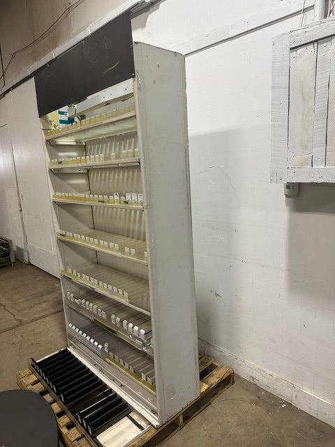 H.D COMMERCIAL LIGHTED CIGARETTE DISPLAY RACK W/ ACCESSORIES, 85.5"Hx47.5"Wx14"D