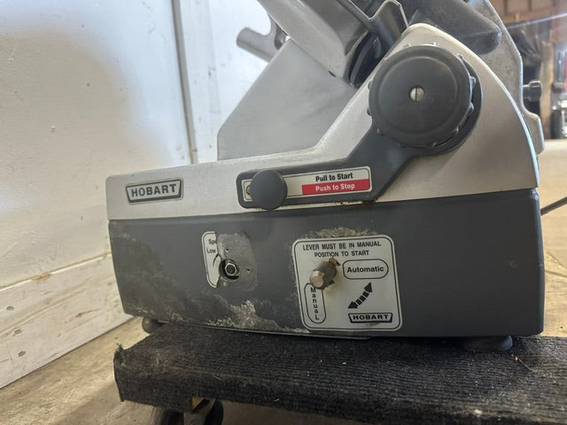 "HOBART 2912" H.D MANUAL COMMERCIAL COUNTERTOP 12" BLADE MEAT SLICER,120V 1PH
