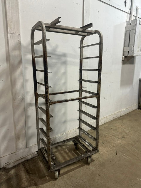 LOT OF 4**H.D OVEN BAKING SHEETS PAN RACKS , CERAMIC WHEEL, 20, 15, 12, 10 TIERS