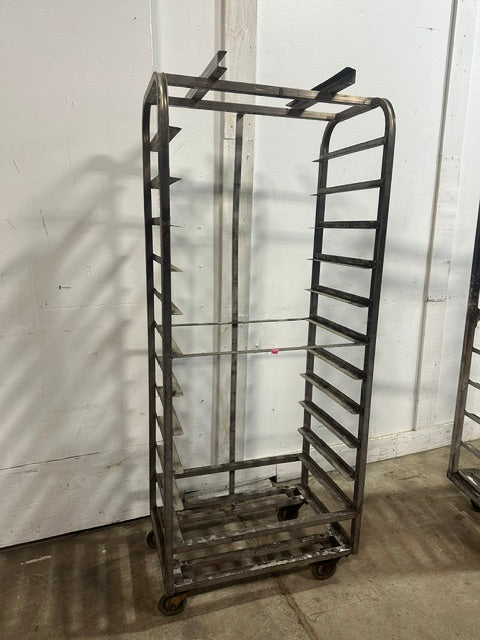 LOT OF 4**H.D OVEN BAKING SHEETS PAN RACKS , CERAMIC WHEEL, 20, 15, 12, 10 TIERS