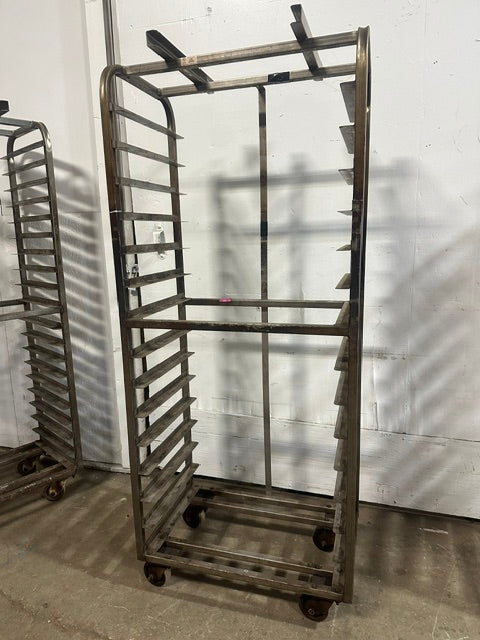 LOT OF 4**H.D OVEN BAKING SHEETS PAN RACKS , CERAMIC WHEEL, 20, 15, 12, 10 TIERS