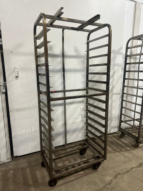 LOT OF 4**H.D OVEN BAKING SHEETS PAN RACKS , CERAMIC WHEEL, 20, 15, 12, 10 TIERS