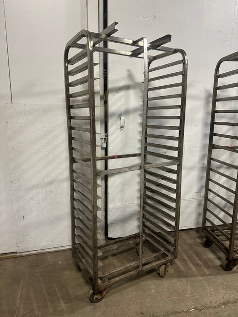 LOT OF 4**H.D OVEN BAKING SHEETS PAN RACKS , CERAMIC WHEEL, 20, 15, 12, 10 TIERS