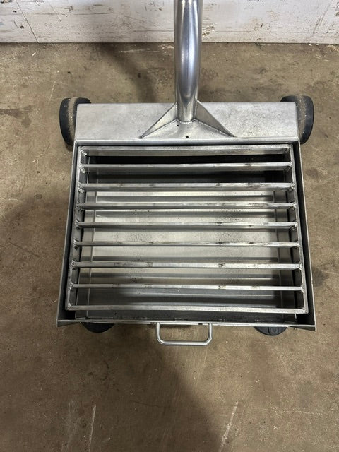 H.D S Steel Outdoor Boot Brush  Mud Scraper Station w/ New scraper on casters