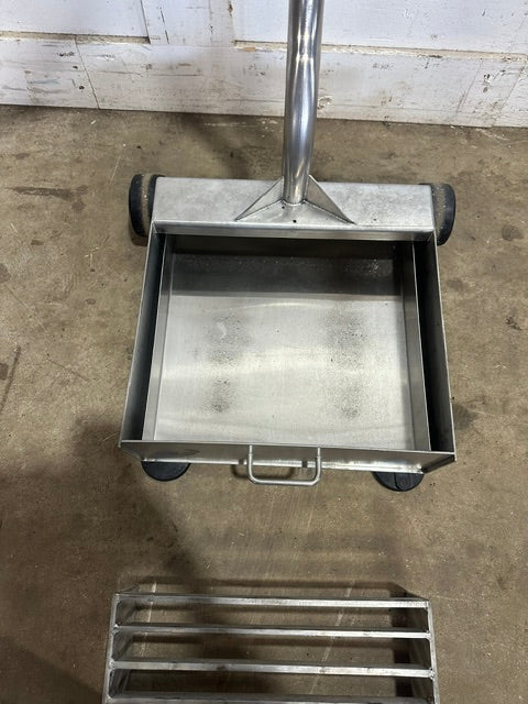 H.D S Steel Outdoor Boot Brush  Mud Scraper Station w/ New scraper on casters
