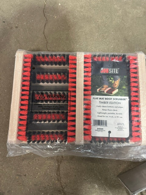 H.D S Steel Outdoor Boot Brush  Mud Scraper Station w/ New scraper on casters