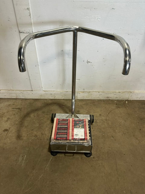 H.D S Steel Outdoor Boot Brush  Mud Scraper Station w/ New scraper on casters