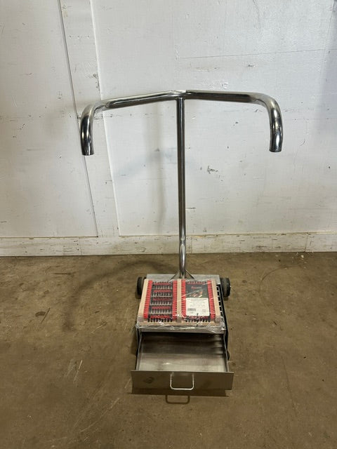 H.D S Steel Outdoor Boot Brush  Mud Scraper Station w/ New scraper on casters