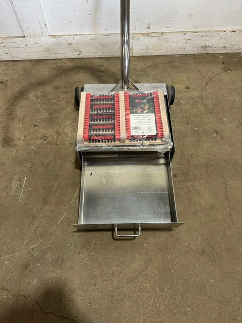 H.D S Steel Outdoor Boot Brush  Mud Scraper Station w/ New scraper on casters