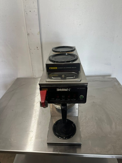 "BUNN CWTF15,"POUR OVER OR DIRECT LINE COFFEE BREWER W/3 WARMERS,120V 1PH
