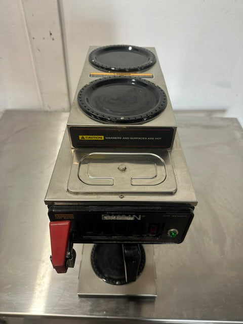 "BUNN CWTF15,"POUR OVER OR DIRECT LINE COFFEE BREWER W/3 WARMERS,120V 1PH