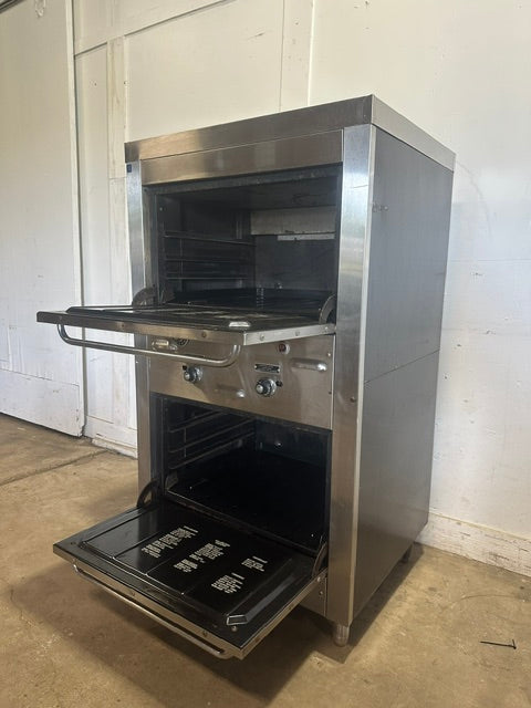 "FRANKLIN CHEF"H.D COMMERCIAL NATURAL GAS DOUBLE STACK OVEN